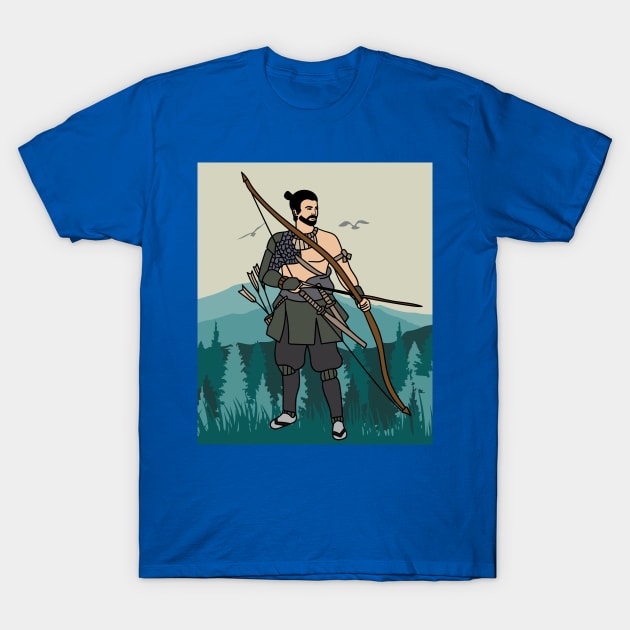 Archery With A Bow And Arrow T-Shirt by flofin